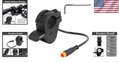 E-Bike Thumb Throttle 300X,Waterproof Ebike Throttle 3 Pin for 7/8inch 22mm L…