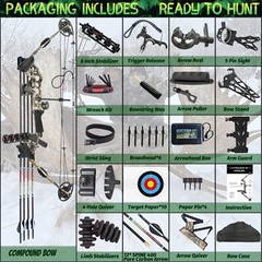 Archery Compound Bow Set PRO 20-70 LBS Hunting Compound Bow for Archery Shooting