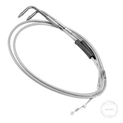 Extended Length 42″ Throttle Cable & Idle Cable Kit Replacement for Harley Sport