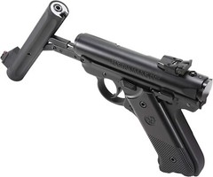Ruger Mark IV Pellet Pistol 360 FPS Break Barrel Power Spring Air Gun Bundle 500