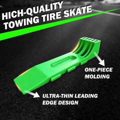 4 Pack Tire Skates with Interlocking & Expandable Design – Heavy Duty Tow Truck