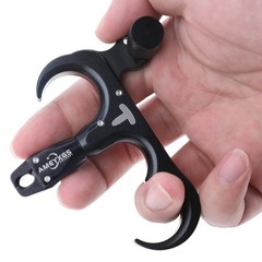 AMEYXGS Archery Bow Release for Compound Bows,Durable Aluminum 360° Black