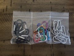 30 Pcs 2″ Carabiner Bulk Spring Snap Hooks Bulk Aluminum Alloy Clip Multi Color.