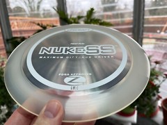 Disc Golf ICE Crystal Nuke SS First Run Proto Discraft (Rare White Stamp) #2519