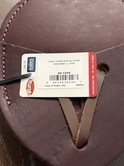 Weaver Leather Cinch Guards Burgundy/Brown NEW