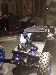 TRAMPA Urban Off-Road Kick Electric Scooter Board, Black/Blue