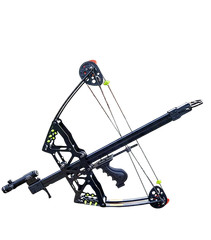 Used Compound Bow Set 40lbs Steel Ball mini Arrows Dual-use Archery Hunting Shot