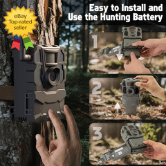 2 Pack Rechargeable Battery Pack for Tactacam Reveal Trail Camera Ultra X Pro