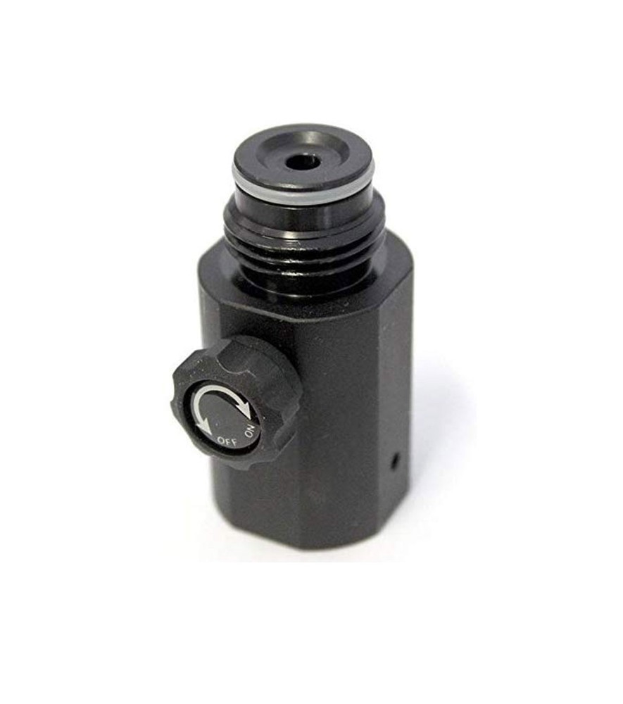 Smart Parts Paintball On/Off Compressed Air CO2 Preset Valve Adapter Black