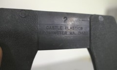 NEW Pair of Castle Plastics Size 2 Black Hard Rubber Horse Hoof Shoe Wedge Pads
