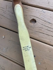 Vintage Archery Hunter Recurve Bow for left hand shooters. No string included