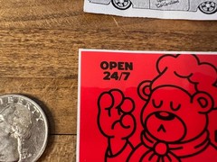 Grizzly Griptape Pizza Bear Sticker Torey Pudwill Skateboarding Supreme