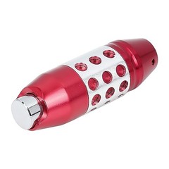 Universal Aluminum Alloy Car Gear Stick Shift Knob with Button Lever Red