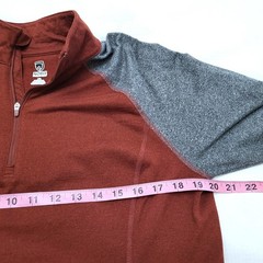 Noble Equestrian Athena Merlot Red Gray Quarter Zip Equestrian Riding Fleece