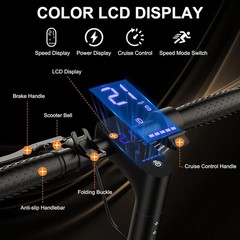 Adults City Commute Electric Scooter, 10″ 500W 22Mph E-Scooter APP 22Miles Range