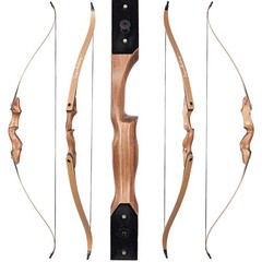 60» Takedown Recurve Bow 30-50lbs 30» Arrows Adult Archery Target Hunting RH