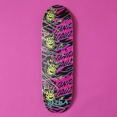 Santa Cruz Salba Stencil Witch Doctor 9.25″ Shaped Skateboard Deck Free Shipping