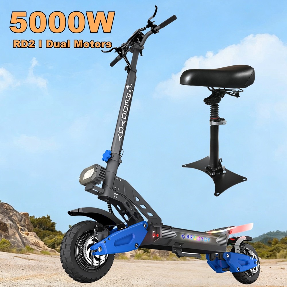 NFC 5000W Electric Scooter, 2*2500W Dual Motor 60V 25AH 89KM Max Range Escooter
