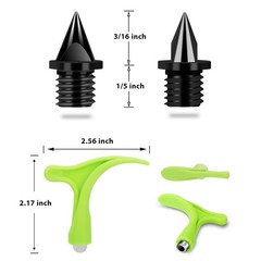 3/16 Inch Track Spikes 120 Pcs 4.8mm Alloy Steel Shoe Spikes Replacements and…