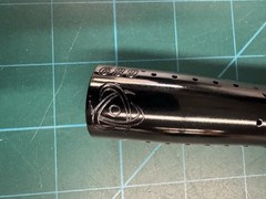 Inception Designs “Stella” barrel tip. Gloss black. Rare!