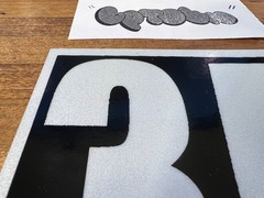 Geser 3A Reflective Sticker Crew Tag Slap Graffiti Freights Throw Up MSK CBS OTR