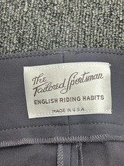 Tailored Sportsman Trophy Hunter English Riding Pants 32R Battleship/Tan Low Ris
