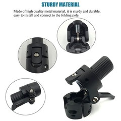 Generic Brands GLDYTIMES Folding Pole Base, Lock Screw Hook Metal Connector R…