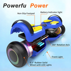 Commugo Hoverboard Electric Bluetooth Speaker LED Self-Balancing Scooter UL 2272