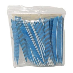 58 Count Gateway Archery Arrow Feathers 5″ Right Wing: Shield Faux Barred Blue