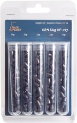 H&N Slug HP 150 Count 5 Type HUNTING SAMPLER 5.51mm .22 Caliber Air Pellets