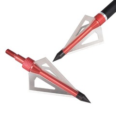 12Pcs 100Grain Broadheads 3Blade Arrow Tips Compound Bow Crossbow Outdoor Sports