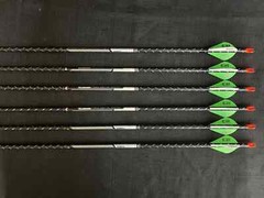 Easton Archery FMJ 5MM 300 w/ 2″ Bohning Blazer Vane 1/2 Dozen BRAND NEW