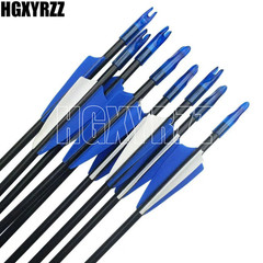 Outdoor 31″ Fiberglass Arrows 24PCS Archery Target Arrows Practice Shooting