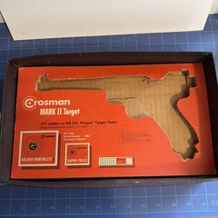 Vintage Crosman Mark II Air Pistol Target .177 C02 BB Gun, 1970s. With Papers