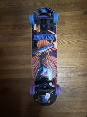 Tony Hawk Complete Skateboard Multicolor Graphic Deck Blue/Purple Wheels