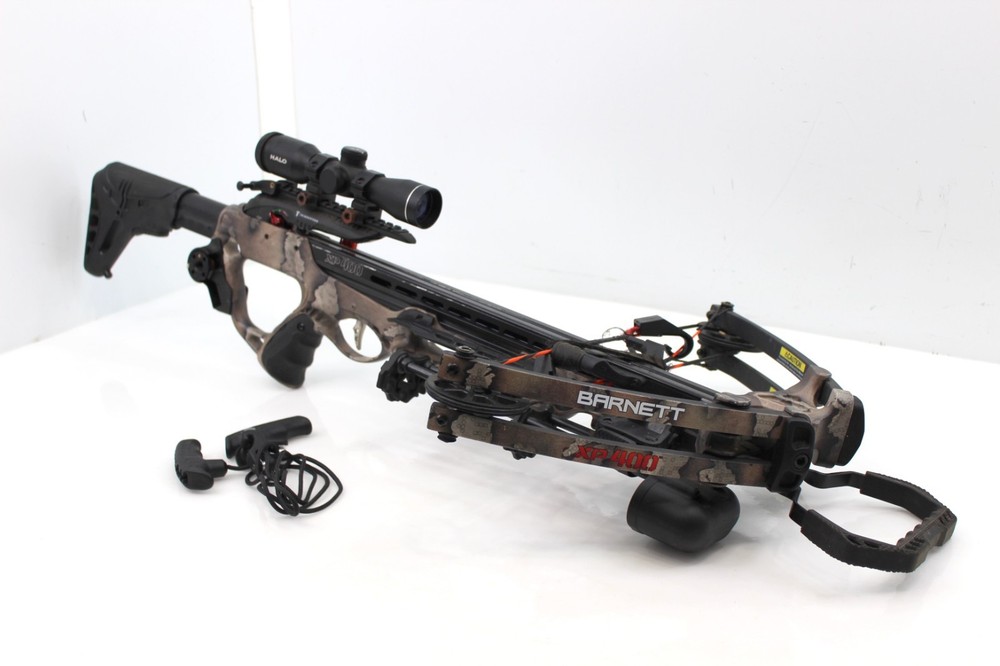 Barnett XP400 Camo Crossbow with Halo Scope & Quiver