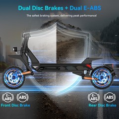10″ 1000W*2 Off-road E-Scooter for Adults 60V15.6Ah 31MPH Electric Scooter N12T3