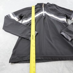 Kastel Denmark Sun Shirt Womens L Black Striped 1/4 Zip Long Sleeve Equestrian