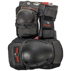Wrist Knee Elbow Pads Multi Sport Eight Ball Kids 8+ Protective Pad Set Black