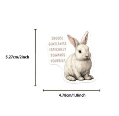 30Pcs Random Cute Inspirational Animal Positive Quote Cartoon Waterproof Sticker