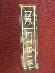 ETHIK Skateboard Glossy Promo Sticker Surfing Surf Skating CLOTHING GEAR CAMO