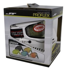JT Paintball Proflex L.E. Mask Goggle w/ Clear + Fire Lenses – White Gunslinger