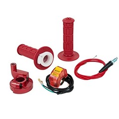 New 7/8″ 22mm Twist Throttle Accelerator Handle Grips and 1 red ribbon solid