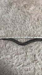 Black Horseback Riding Dressage Horseback Riding Browband With Rhinestones