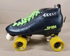 Vtg Labeda SP204 Roller Speed Skates Sz 6 Leather Quad Cruiser Pacer Derby