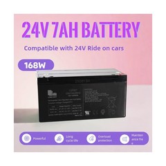 24v 7ah Battery for Ride on Toys car utv 12fm7 20hr 24 Volt Valve Regulated S…