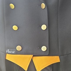 Pikeur Women’s Black Double-Breasted Shadbelly Brass Buttons Horseshow Apparel