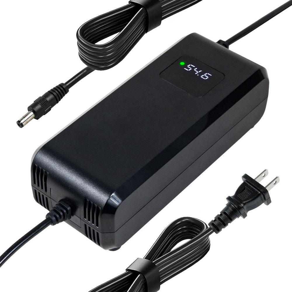 54.6V 4A Lithium Battery Charger for 48V 13s li-ion Battery DC 5.5 * 2.1/2.5m…