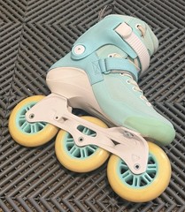 PowerSlide Swell 100 Inline Skates Blue Moon Women’s Size 6.5 EU 37 Used