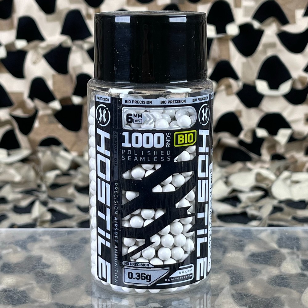 NEW HK Army Hostile Bio Airsoft BB’s – .36g – 1000ct – White